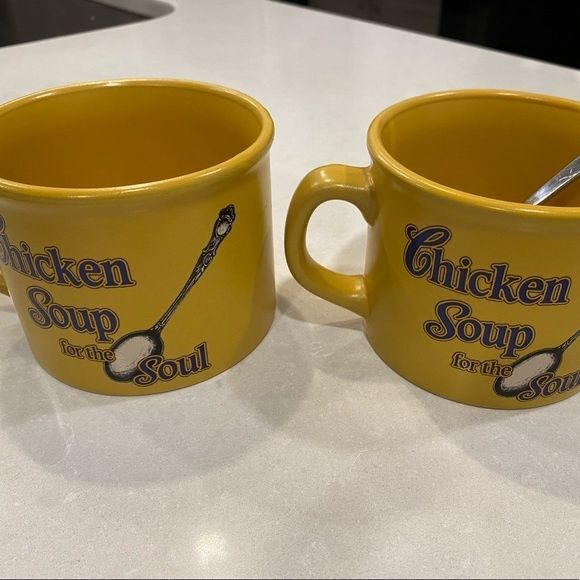Chicken soup for the soul Collector (2) mugs/bowls in yellow 2005 collection - Picture 7 of 12